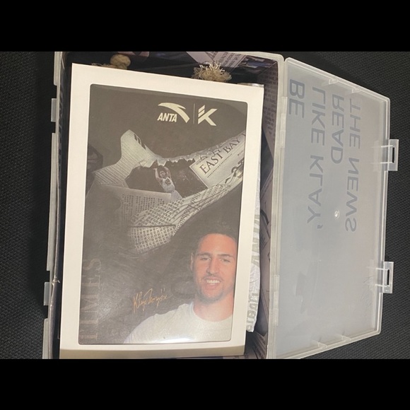 Brand New Mens Anta Klay Thompson KT4 East Bay Times NewsPaper sz 7 - Picture 11 of 11